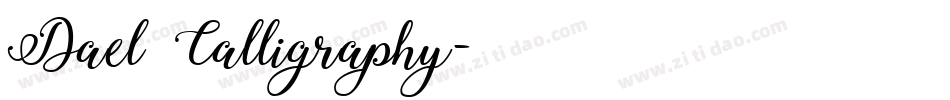 Dael Calligraphy字体转换